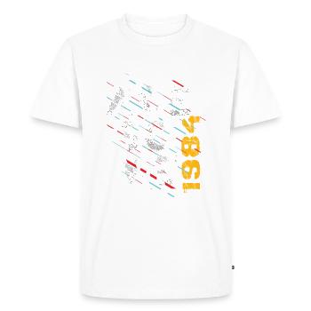 40e anniversaire 1984 édition limitée - T-shirt Premium bio Homme - blanc - Devant - Nico (187cm)