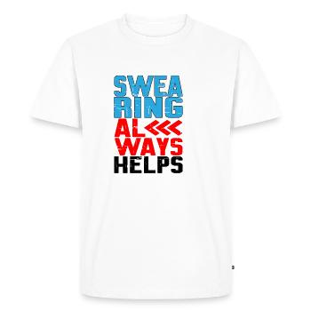Jurer aide toujours 7 - T-shirt Premium bio Homme - blanc - Devant - Nico (187cm)