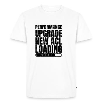 Mise à niveau des performances, nouvelle Acl Loading 7 - T-shirt Premium bio Homme - blanc - Devant - Nico (187cm)