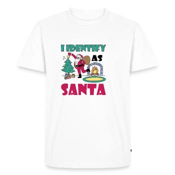 I Identify As Santa 4 - Men's Premium Organic T-Shirt - white - Front - Nico (187cm)