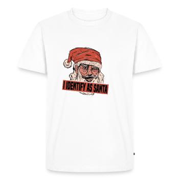I Identify As Santa 7 - Men's Premium Organic T-Shirt - white - Front - Nico (187cm)