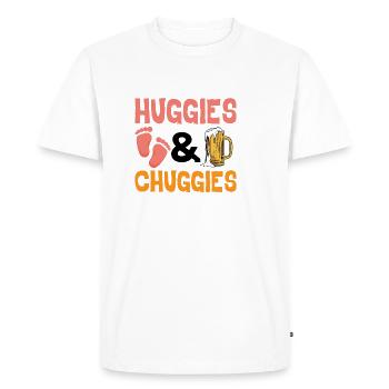 Huggies and Chuggies 13 - Men's Premium Organic T-Shirt - white - Front - Nico (187cm)