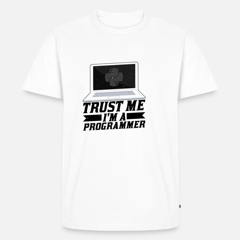 Trust Me I'm A Programmer - Männer Premium Bio T-Shirt - Weiß