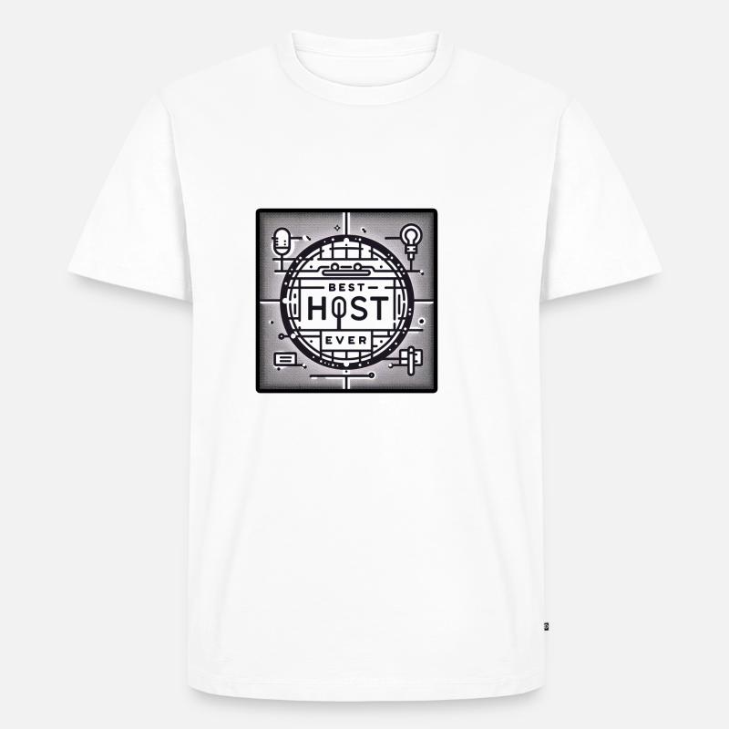 Best Host Ever 24 - Männer Premium Bio T-Shirt - Weiß