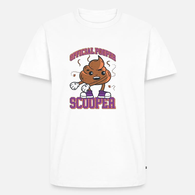 Official Pooper Scooper 59 - Männer Premium Bio T-Shirt - Weiß