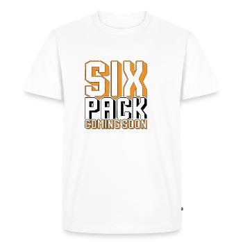 Six Pack à venir 64 - T-shirt Premium bio Homme - blanc - Devant - Nico (187cm)