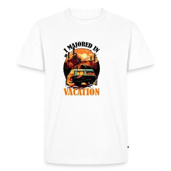 Je me suis spécialisé en vacances 11 - T-shirt Premium bio Homme - blanc - Devant - Nico (187cm)