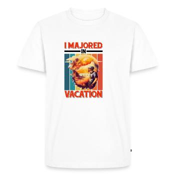 Je me suis spécialisé en vacances 12 - T-shirt Premium bio Homme - blanc - Devant - Nico (187cm)