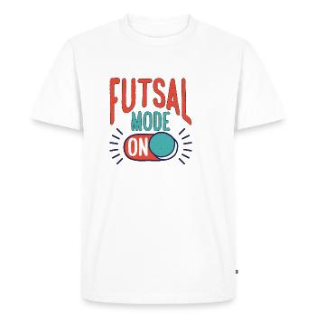 Mode Futsal Sur 14 - T-shirt Premium bio Homme - blanc - Devant - Nico (187cm)