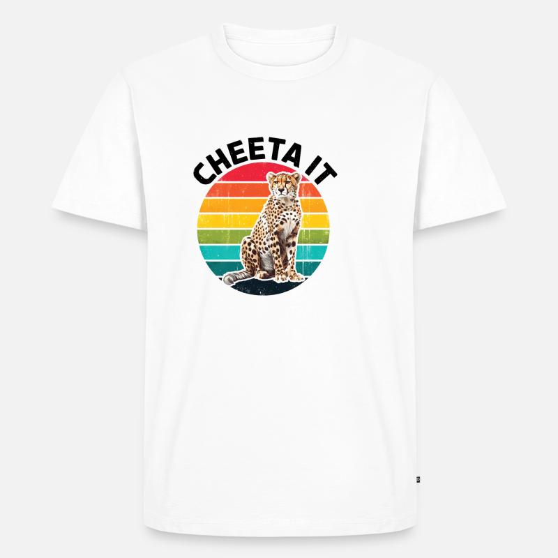 Cheeta It - Männer Premium Bio T-Shirt - Weiß