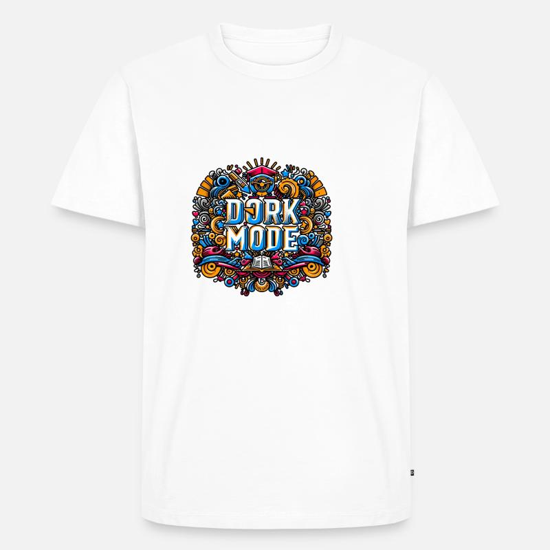 Dork Mode 8 - Männer Premium Bio T-Shirt - Weiß