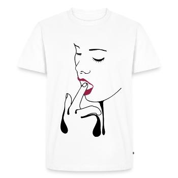 SEXY GIRL - Men's Premium Organic T-Shirt - white - Front - Nico (187cm)