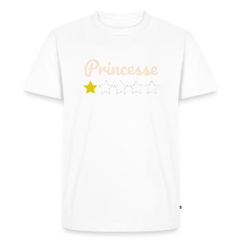 Princesse 1 étoile - T-shirt Premium bio Homme - blanc - Devant - Nico (187cm)