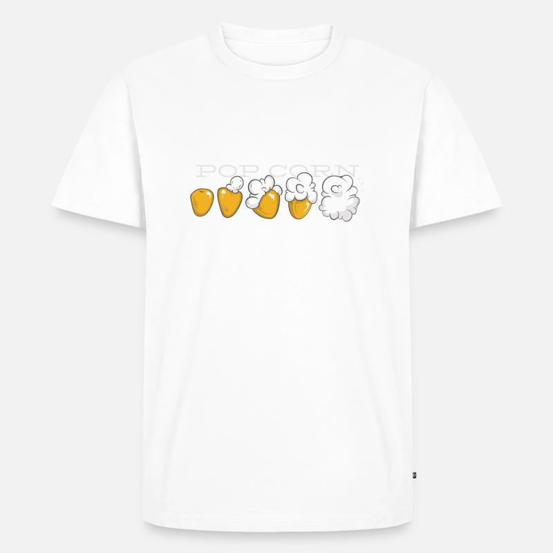 Popcorn Evolution - Männer Premium Bio T-Shirt - undefined