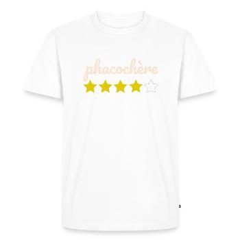 phacochère, 4 étoiles - T-shirt Premium bio Homme - blanc - Devant - Nico (187cm)