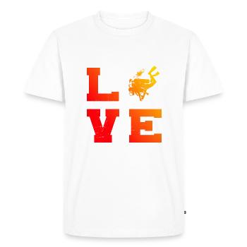 Plongée sous-marine Plongée sous-marine Plongée sous-marine - T-shirt Premium bio Homme - blanc - Devant - Nico (187cm)