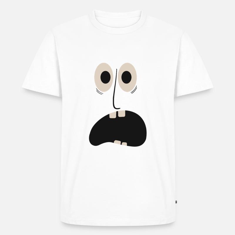 ach du Scheiße - Männer Premium Bio T-Shirt - Weiß