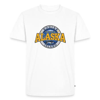 Alaska Kodiak Iceland - Men's Premium Organic T-Shirt - white - Front - Nico (187cm)
