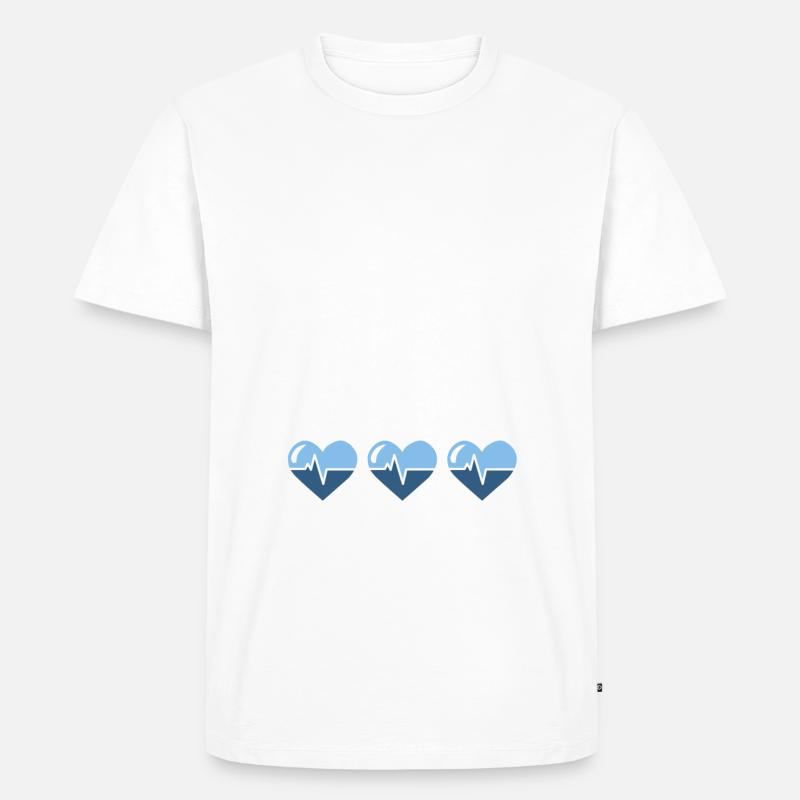 PFLEGER - Männer Premium Bio T-Shirt - Weiß