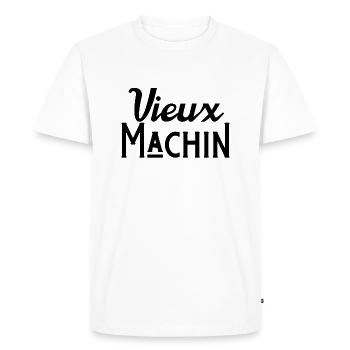 Vieux machin - T-shirt Premium bio Homme - blanc - Devant - Nico (187cm)