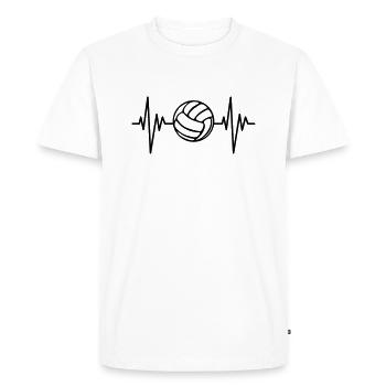 Volleyball Pulse - Men's Premium Organic T-Shirt - white - Front - Nico (187cm)