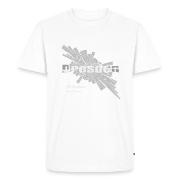 Dresden plan - T-shirt Premium bio Homme - blanc - Devant - Nico (187cm)