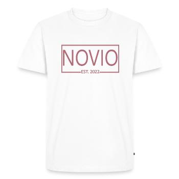 Novio Est. 2022 Cadeau de fiançailles Mariage du marié - T-shirt Premium bio Homme - blanc - Devant - Nico (187cm)