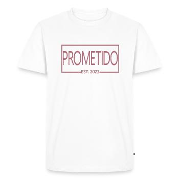 Prometido Est. 2022 Fiancé Engagement Groom To Be - T-shirt Premium bio Homme - blanc - Devant - Nico (187cm)