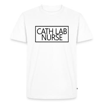 Cath Lab Nurse Proud Graduated Nursing Student - Men's Premium Organic T-Shirt - white - Front - Nico (187cm)