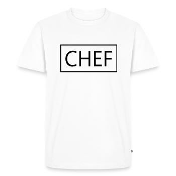 Chef Proud Graduated Chef Culinary Art Student - Men's Premium Organic T-Shirt - white - Front - Nico (187cm)