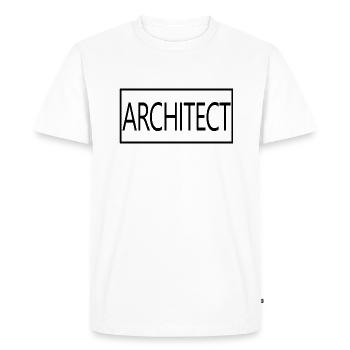 Architect Proud Graduated Architect Student - Men's Premium Organic T-Shirt - white - Front - Nico (187cm)