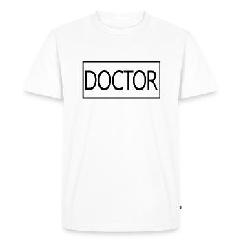 Médecin Fier étudiant diplômé en médecine - T-shirt Premium bio Homme - blanc - Devant - Nico (187cm)