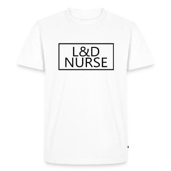 L&D Nurse Proud Graduated Nursing Student - Men's Premium Organic T-Shirt - white - Front - Nico (187cm)