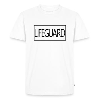 Lifeguard Proud Graduated Lifeguard Student - Men's Premium Organic T-Shirt - white - Front - Nico (187cm)