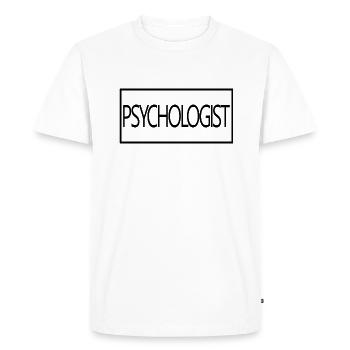 Psychologist Proud Graduation Psychology Student - Men's Premium Organic T-Shirt - white - Front - Nico (187cm)