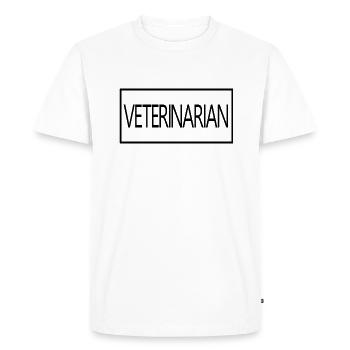 Veterinarian Proud Graduated Veterinary Student - Men's Premium Organic T-Shirt - white - Front - Nico (187cm)