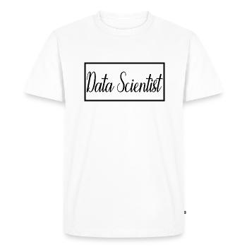 Data Scientist Proud Graduated Data Scientist - Men's Premium Organic T-Shirt - white - Front - Nico (187cm)