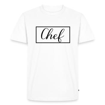 Chef Proud Graduated Chef Culinary Art Student - Men's Premium Organic T-Shirt - white - Front - Nico (187cm)