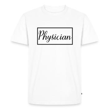 Médecin fier Étudiant diplômé en médecine - T-shirt Premium bio Homme - blanc - Devant - Nico (187cm)