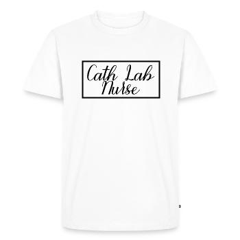 Cath Lab Nurse Proud Graduated Nursing Student - Men's Premium Organic T-Shirt - white - Front - Nico (187cm)