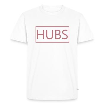 Hubs Matching Fiançailles Lune de miel de mariage - T-shirt Premium bio Homme - blanc - Devant - Nico (187cm)