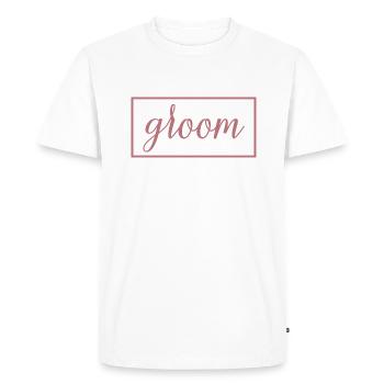 Marié - Engagement de la fête de mariage du futur mari - T-shirt Premium bio Homme - blanc - Devant - Nico (187cm)