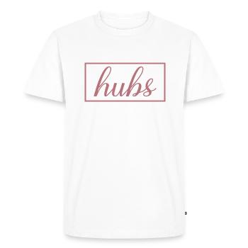 Hubs Matching Fiançailles Lune de miel de mariage - T-shirt Premium bio Homme - blanc - Devant - Nico (187cm)