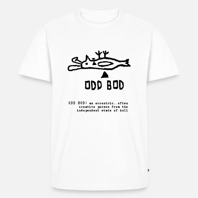 ODD BOD - Männer Premium Bio T-Shirt - Weiß