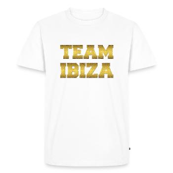 TEAM IBIZA - HOLIDAY - SUMMER HOLIDAYS - PARTY - Men's Premium Organic T-Shirt - white - Front - Nico (187cm)