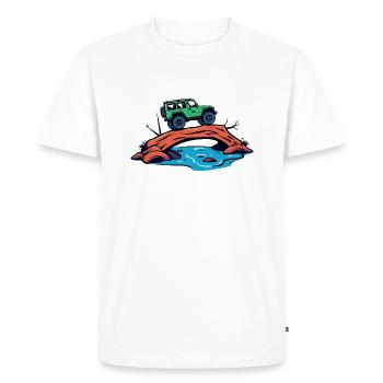 Véhicules tout-terrain - T-shirt Premium bio Homme - blanc - Devant - Nico (187cm)