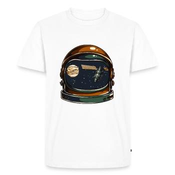 PLANET AUSTRONAUT - Cosmonauts Shirt Present Gift - Men's Premium Organic T-Shirt - white - Front - Nico (187cm)