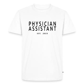 Adjoint au médecin Estimation 2023 Cadeau de fin d’études - T-shirt Premium bio Homme - blanc - Devant - Nico (187cm)