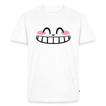 Kawaii Wide Smile | Kate 2021 Tank - T-shirt Premium bio Homme - blanc - Devant - Nico (187cm)