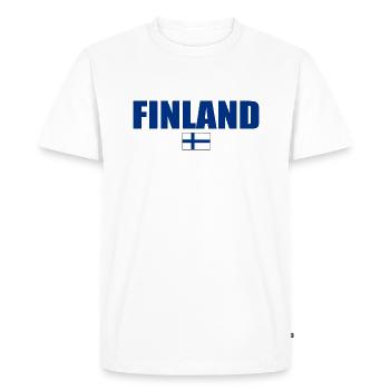 Finlande - T-shirt Premium bio Homme - blanc - Devant - Nico (187cm)